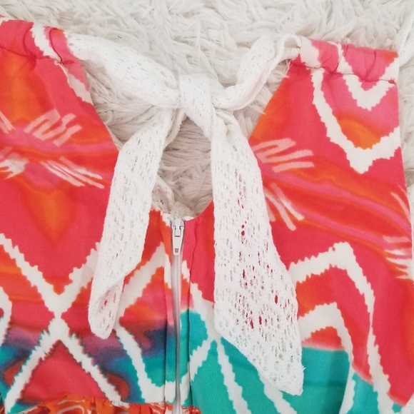 Sequin Hearts Crochet Halter Maxi Dress - Picture 4 of 4